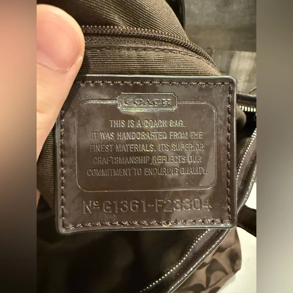 Coach | Signature Large Fold Over Crossbody Bag